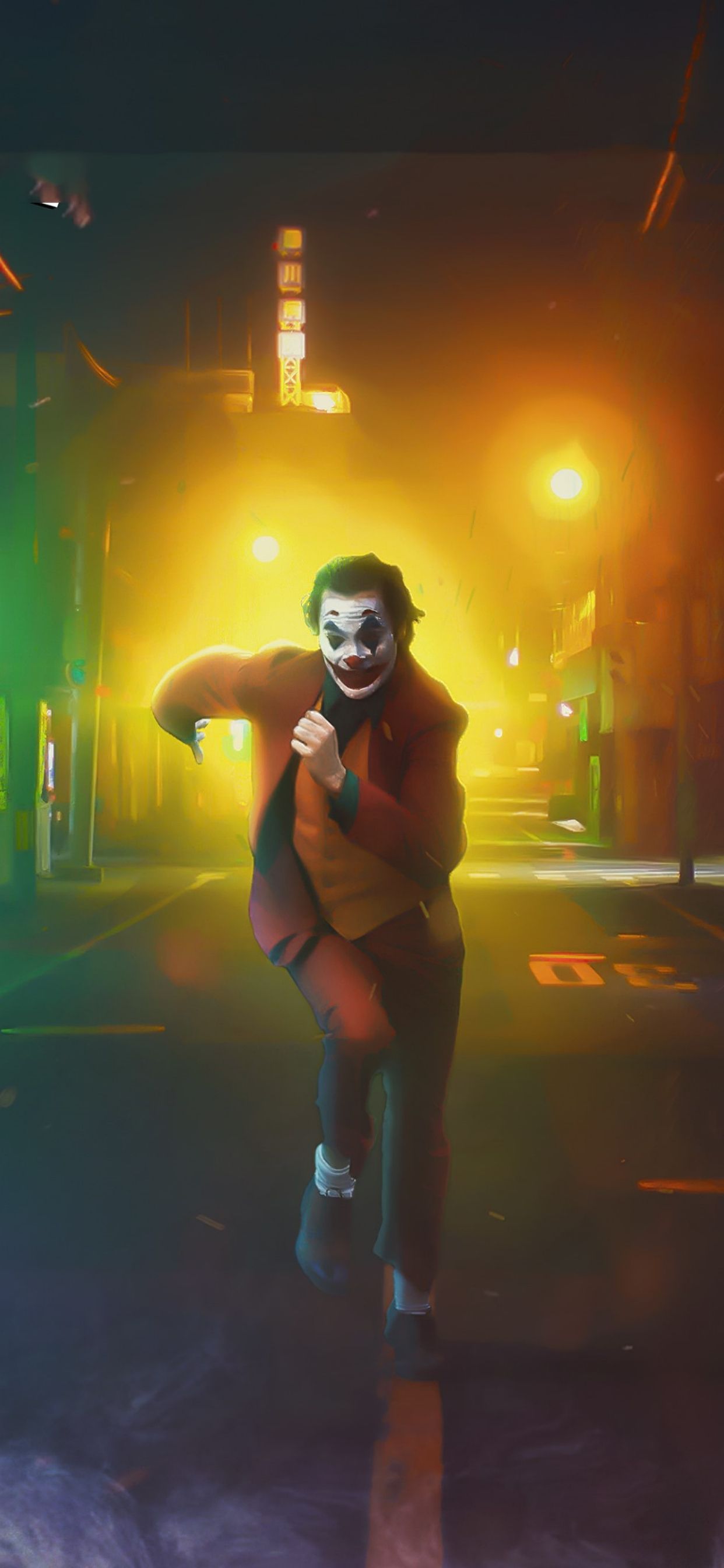 Joker Hintergrundbild 1242x2688. Neon Joker Wallpaper