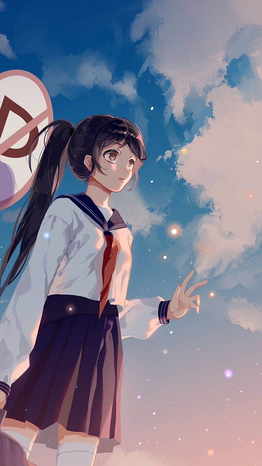  Mädchen Hintergrundbild 1000x1779. Ästhetisches Anime Mädchen IPhone Wallpaper KOSTENLOS