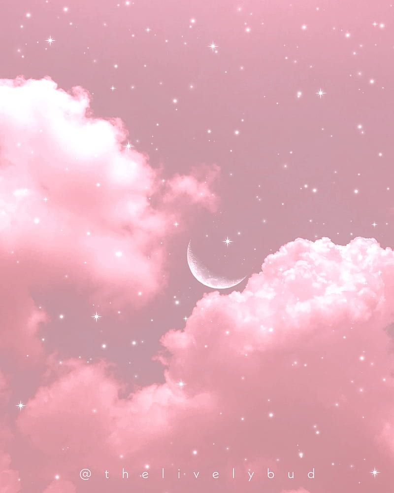  IPhone 6 Hintergrundbild 800x1000. Aesthetic sky aesthetic, clouds, iphone, moon, nature, pink, samsung, silver, HD phone wallpaper
