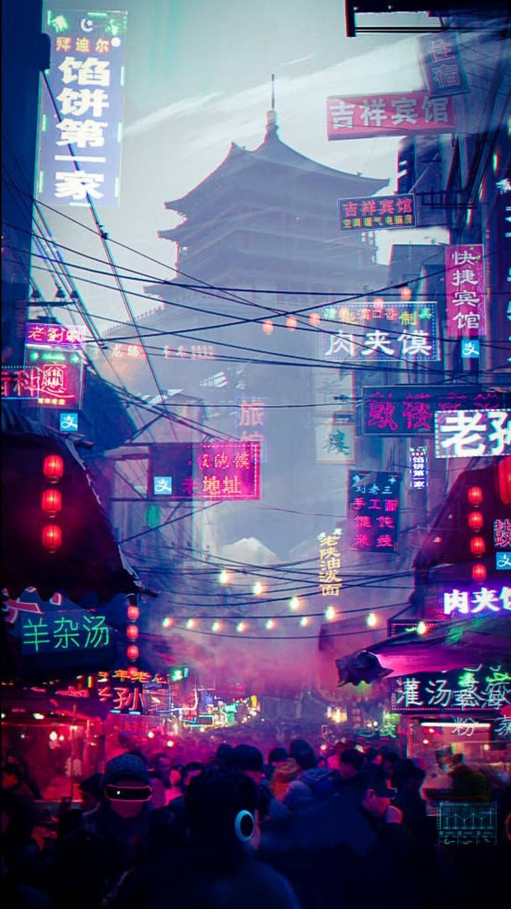  China Hintergrundbild 720x1280. Download Neon China wallpaper by Z7V12 now. Browse millions of popular china Wallpaper and. Asian wallpaper, Neon wallpaper, Neon aesthetic