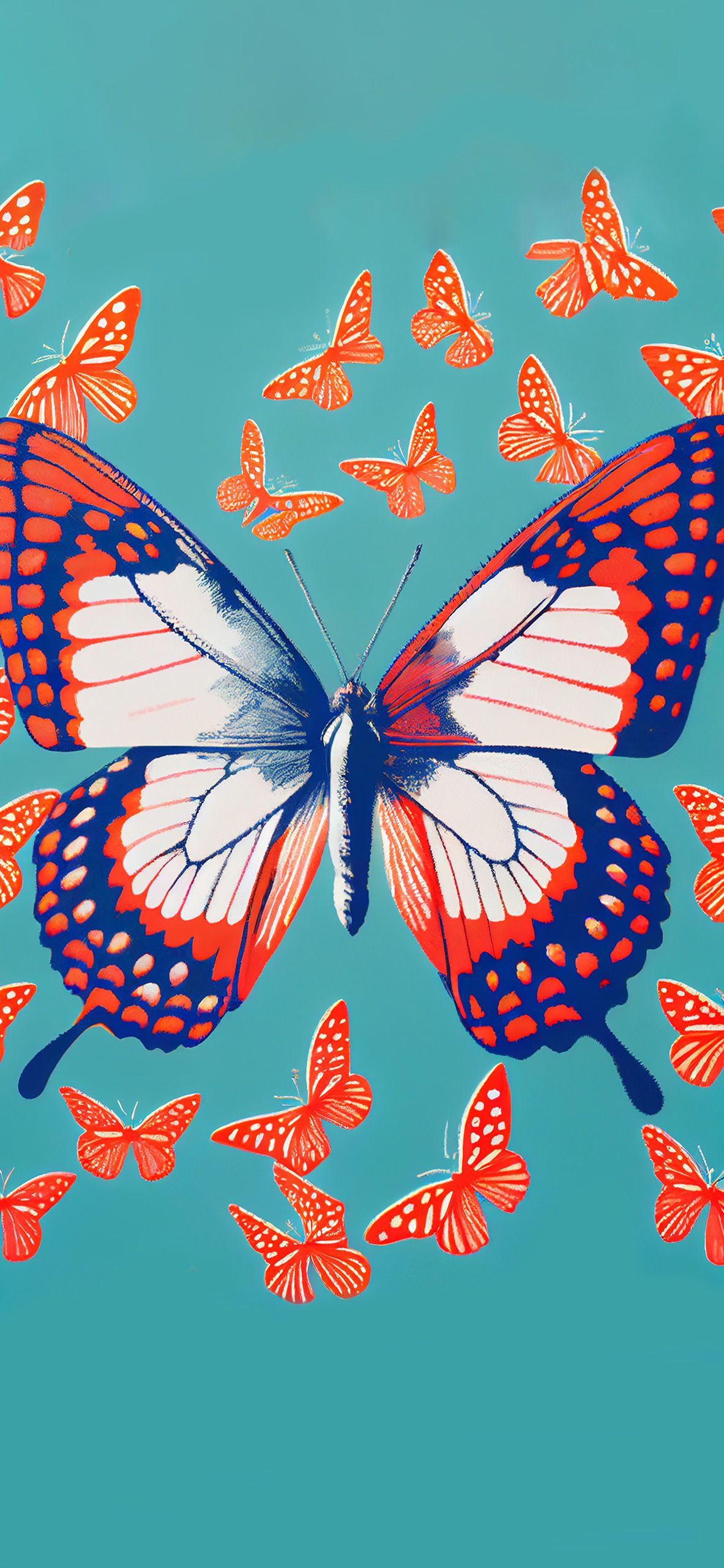  Schmetterling Hintergrundbild 1183x2560. Butterfly Preppy Aesthetic Wallpaper Wallpaper iPhone