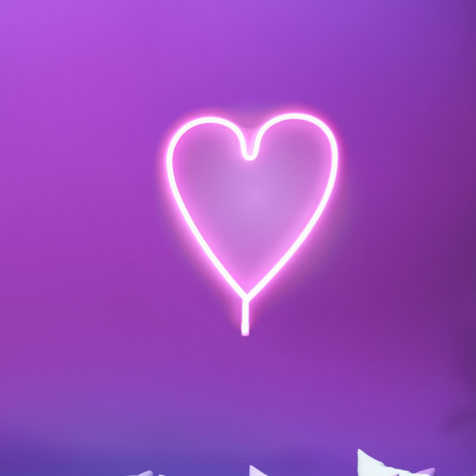  Herz Hintergrundbild 1600x1600. LED Wandleuchte Neon Herz, USB
