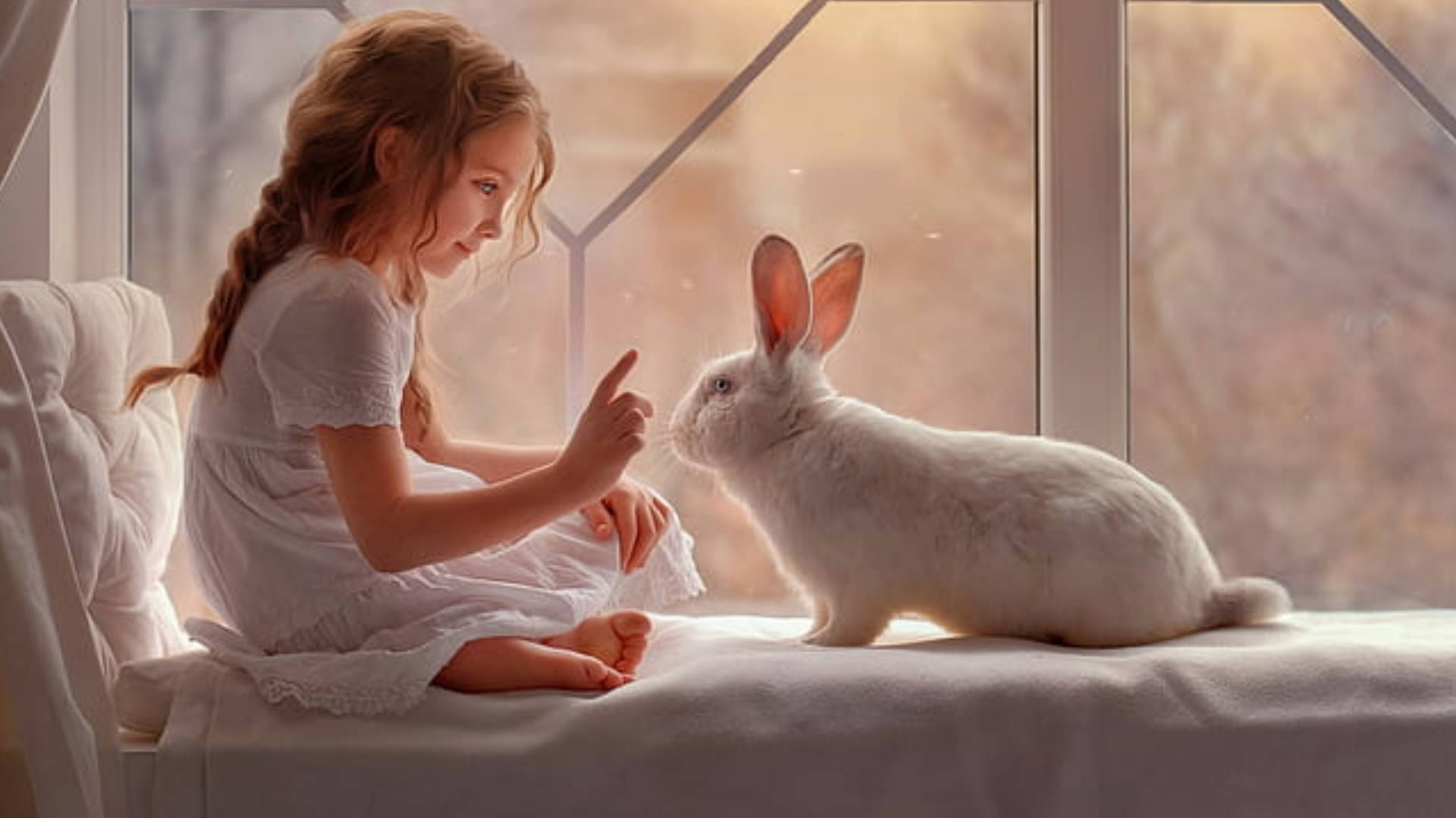 Osterhase Hintergrundbild 1920x1080. Weißes Kaninchen Wallpaper KOSTENLOS