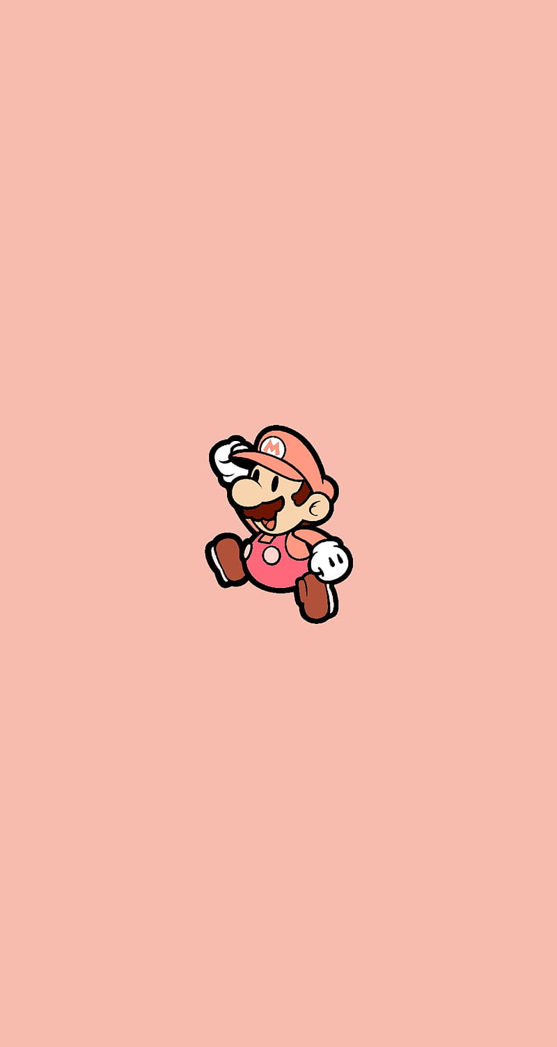 Nintendo Hintergrundbild 800x1505. Lil Pink Mario, cute, gaming, girly, mario, minimal, nintendo, pink, videogames, HD phone wallpaper