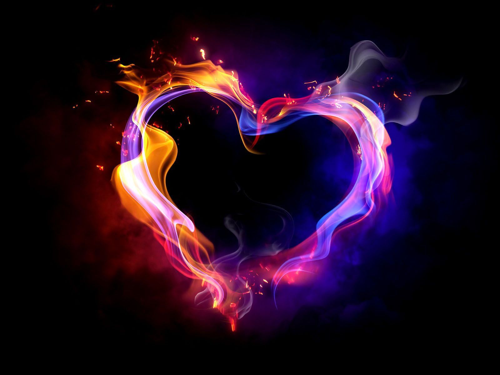  Herzen 3D Hintergrundbild 1600x1200. Fire heart, Heart wallpaper, Love wallpaper