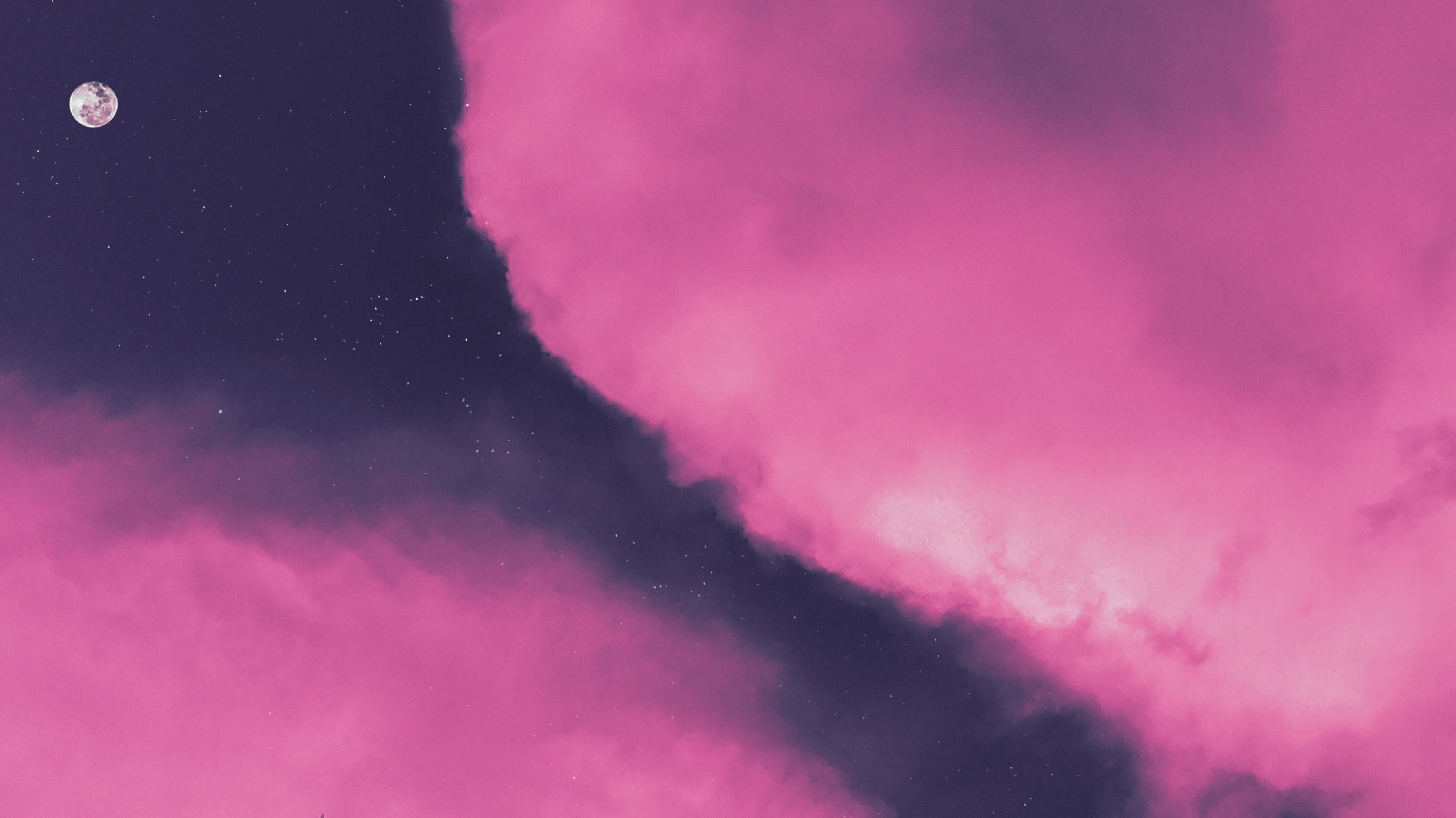  Hellrosa Hintergrundbild 4000x2250. Rosa Wolken Während Der Nacht · Kostenloses Stock Foto