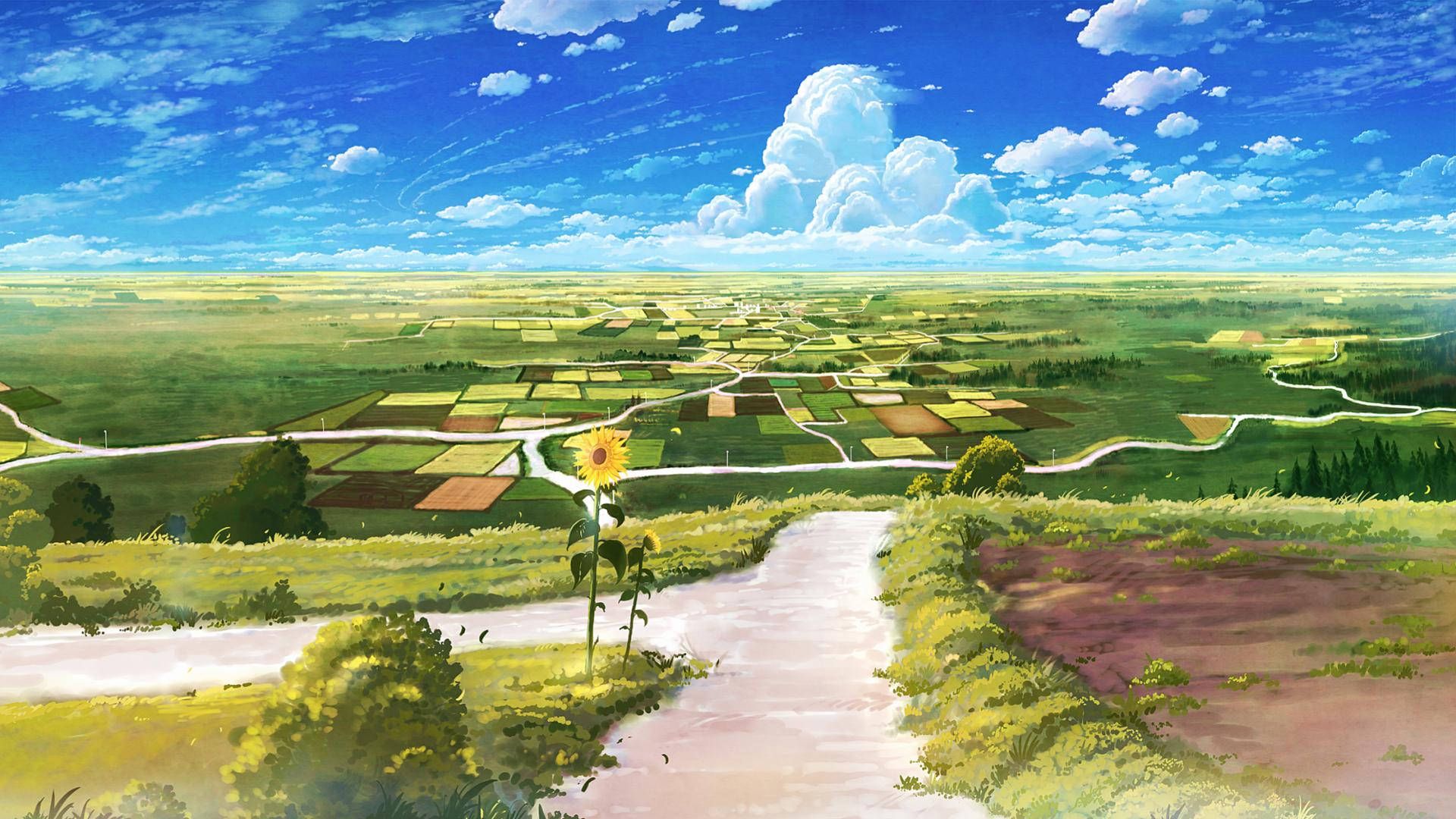  Landschaften Hintergrundbild 1920x1080. Anime Landschaft Wallpaper KOSTENLOS