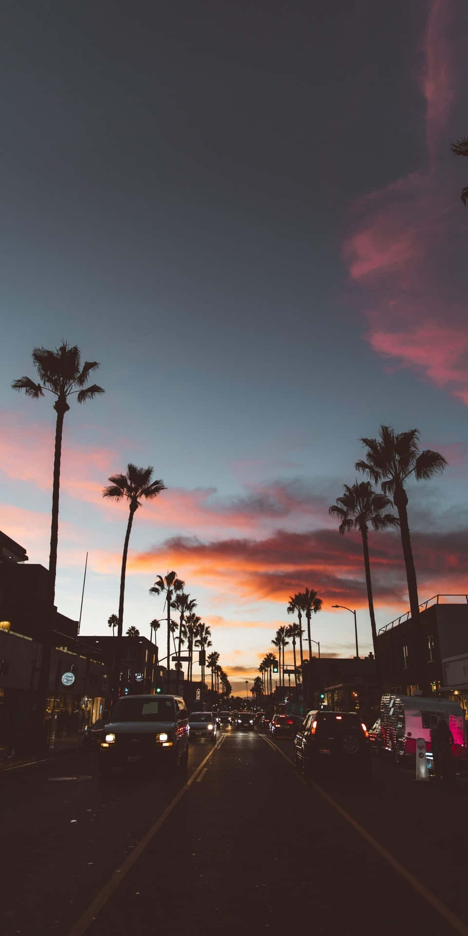 California Hintergrundbild 960x1920. Download Rediscover a modern California Aesthetic with this beautiful sunset. Wallpaper