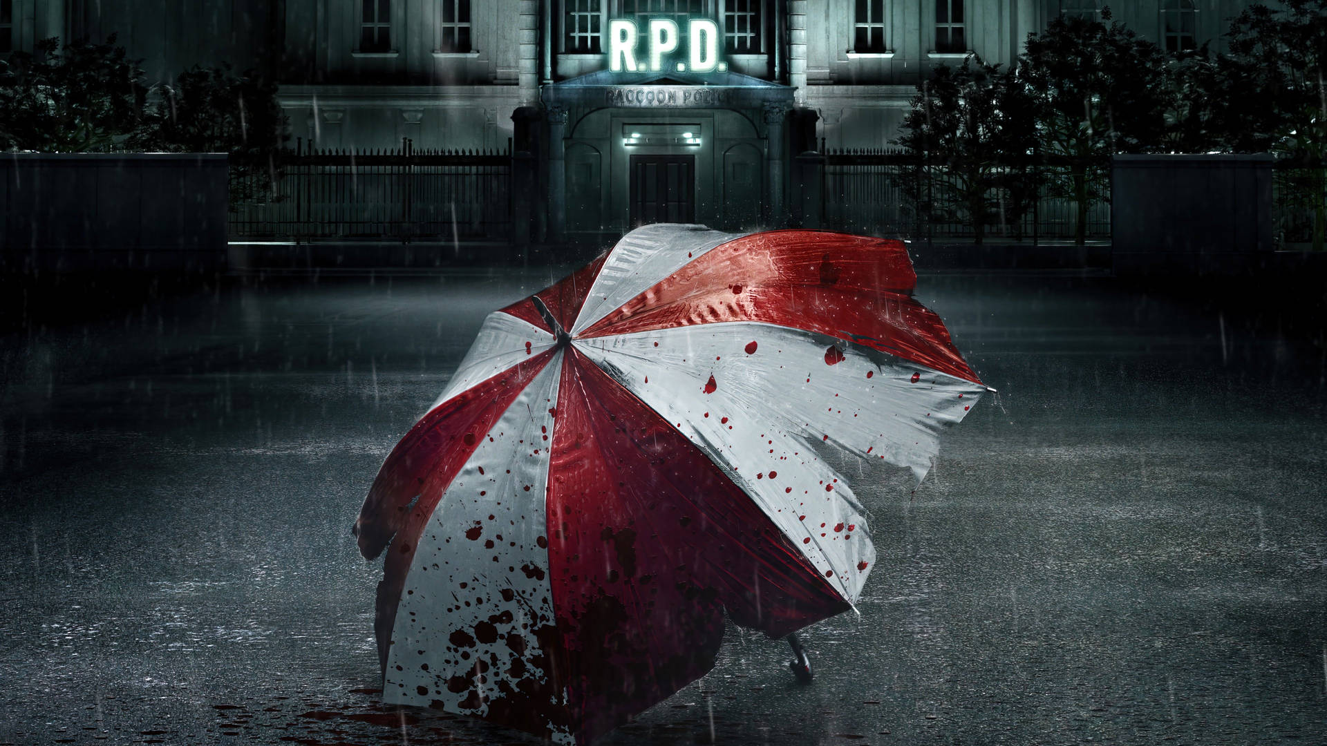  Resident Evil Hintergrundbild 1920x1080. Download Resident Evil Welcome To Raccoon City Iconic Umbrella Wallpaper