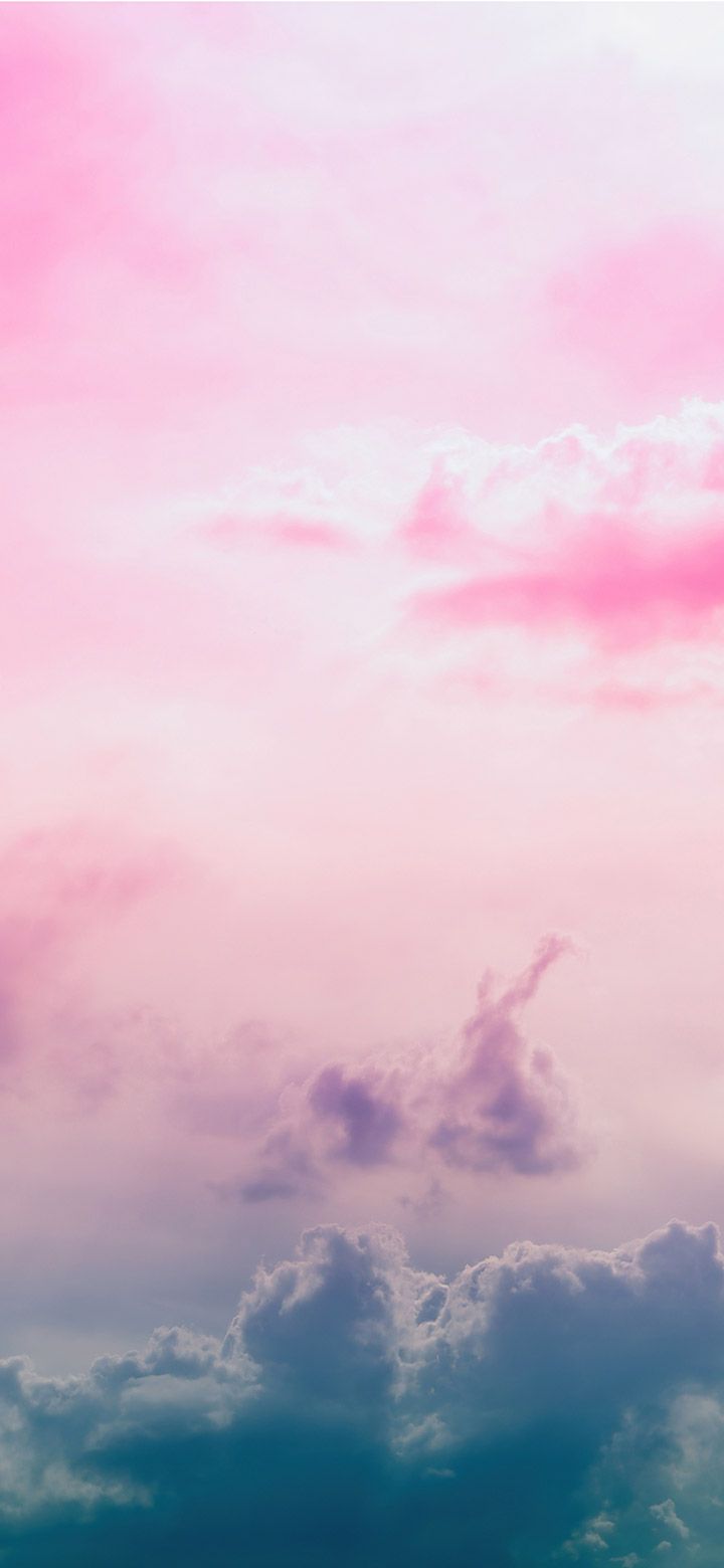  UHD Hintergrundbild 720x1560. Aesthetic Clouds And Pink Sky 4K Phone Wallpaper