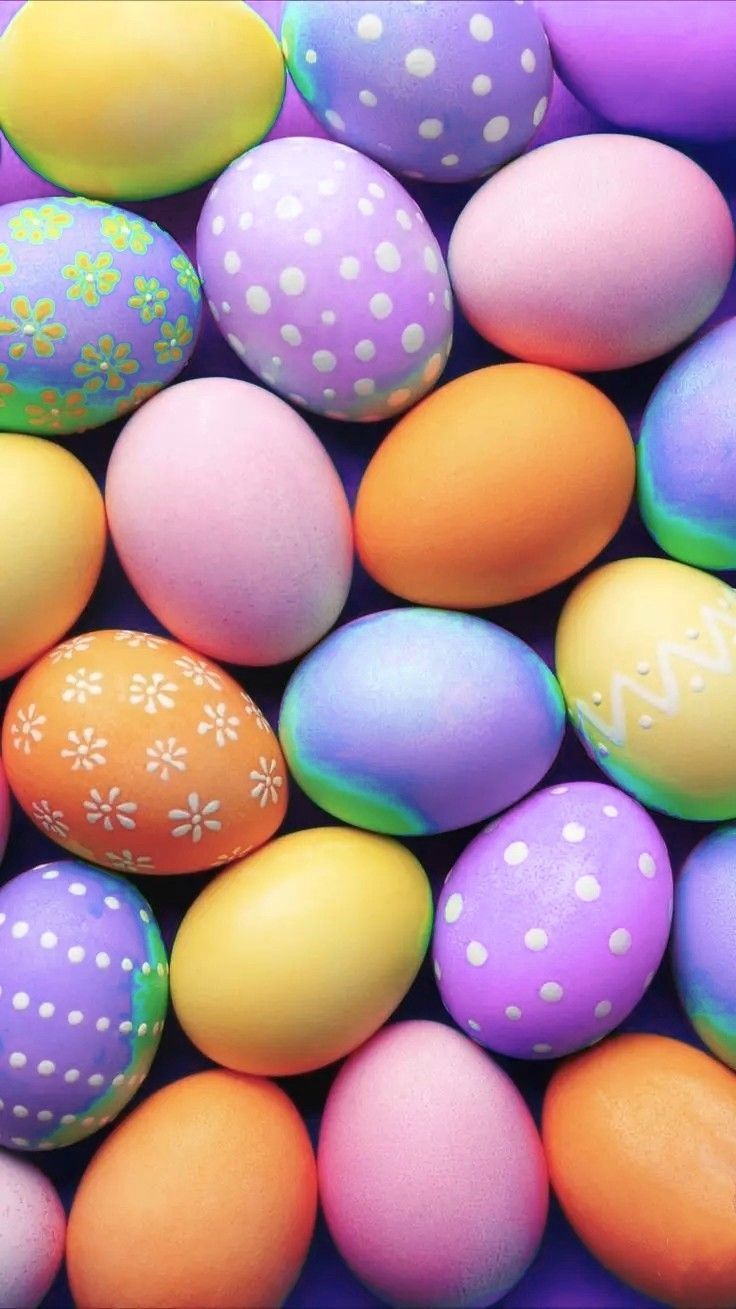  Frohe Ostern Hintergrundbild 736x1309. Easter Eggs: Aesthetic Wallpaper with an Equality Filter