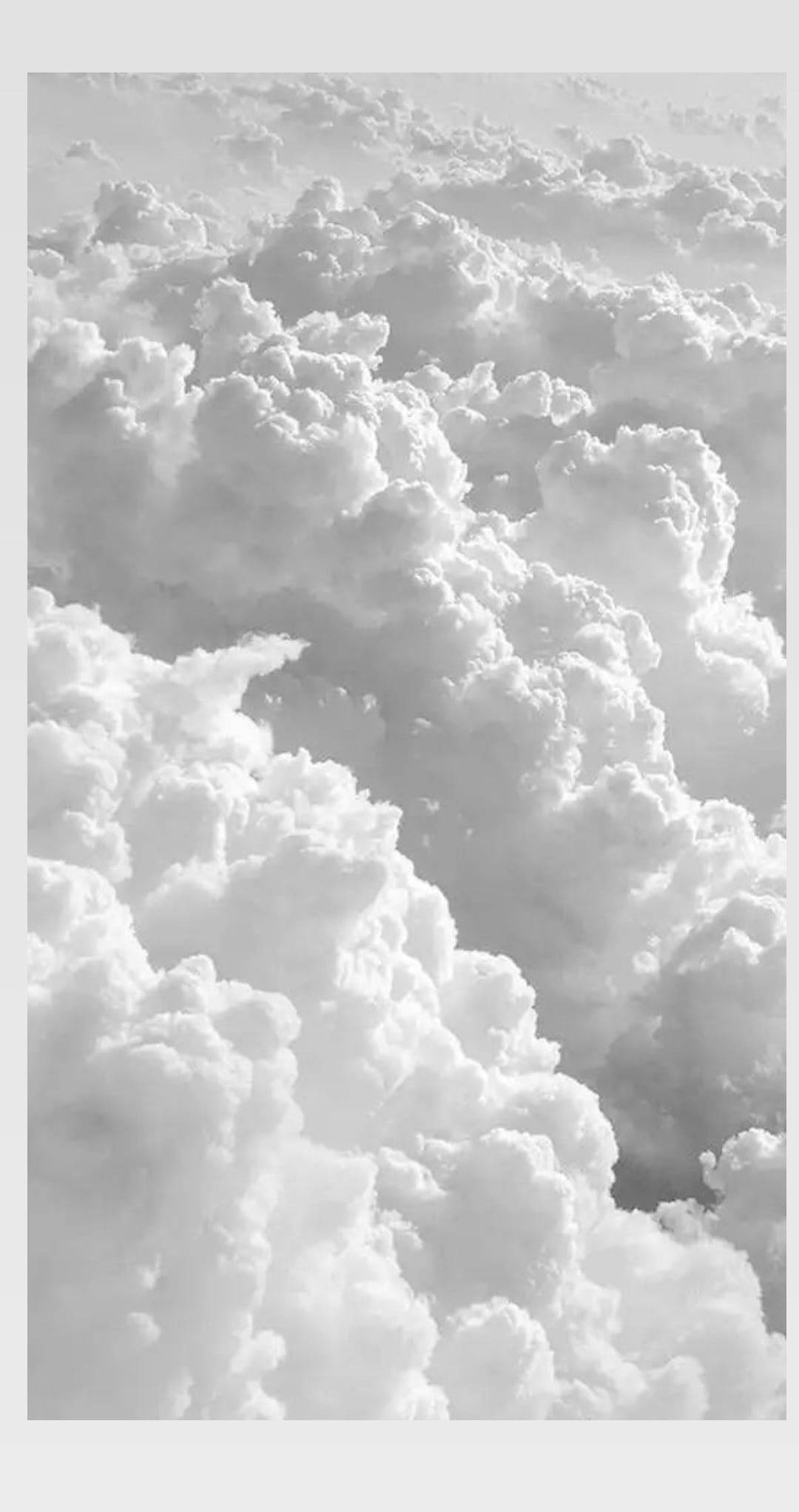  Weißer Hintergrundbild 1080x2043. Downloaden Ästhetischeiphone X Weiße Wolken Wallpaper