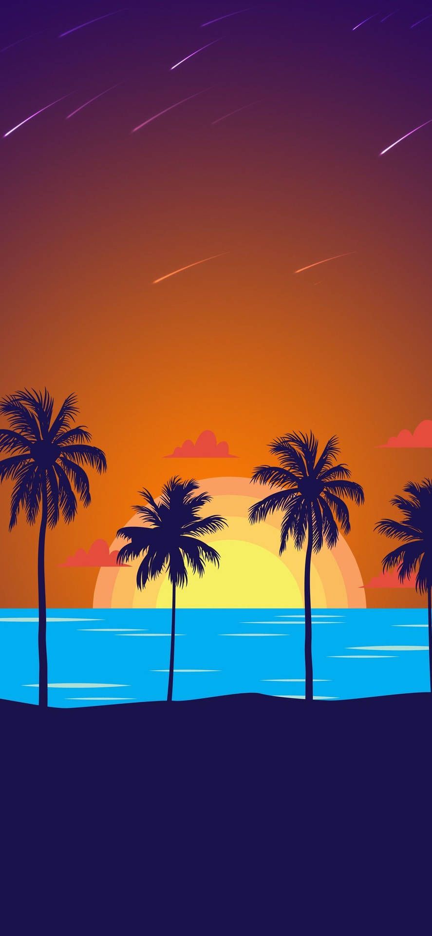  IPhone 11 4k Hintergrundbild 887x1920. Download Tropical Island Aesthetic iPhone 11 Wallpaper