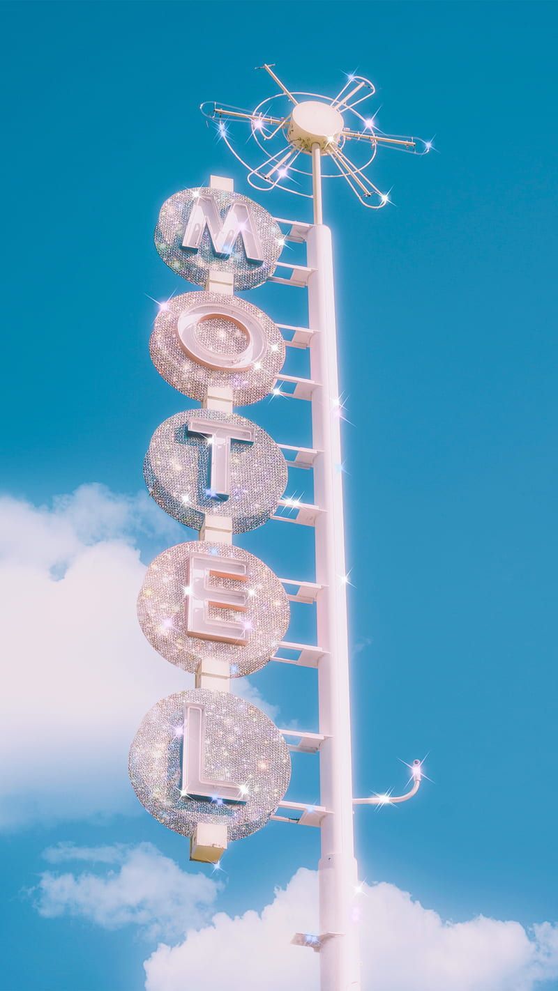 Glitzer Hintergrundbild 800x1422. Glitter Motel, aesthetic, clouds, girly, pink, sky, sparkle, travel, HD phone wallpaper