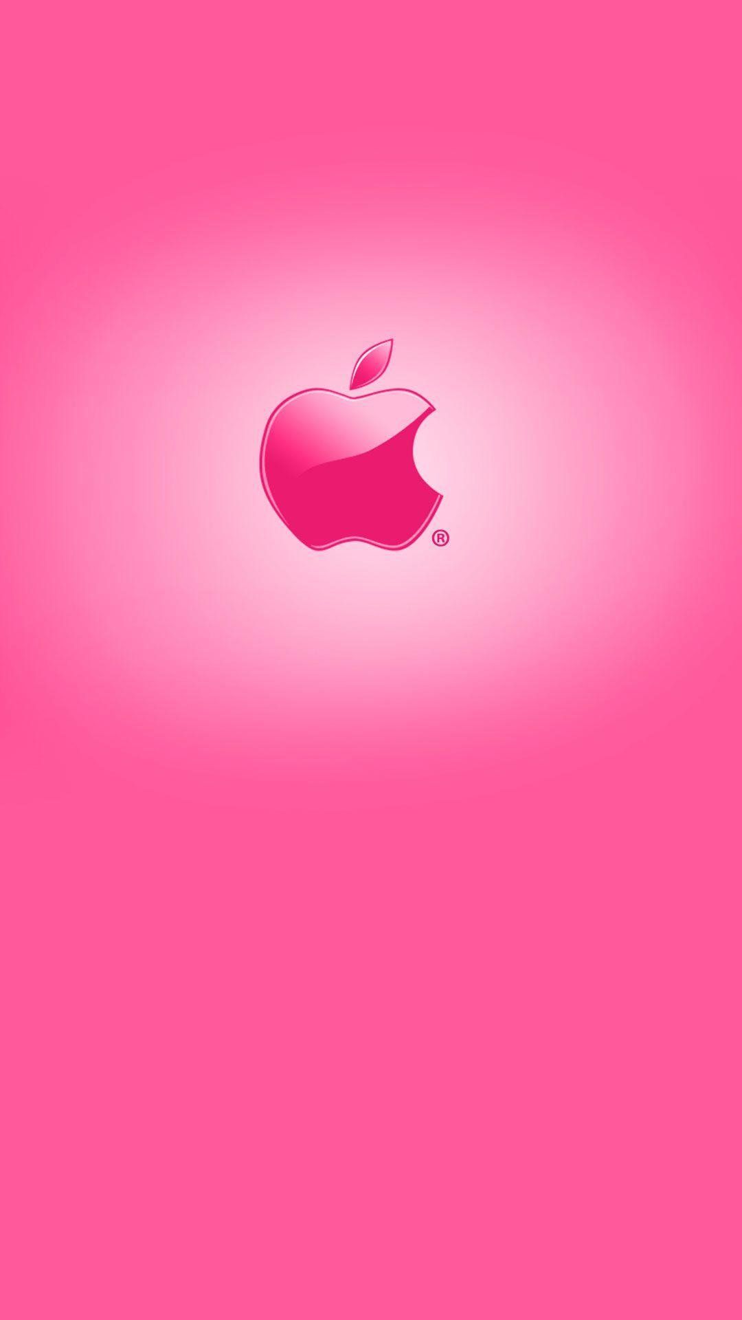 Apple Hintergrundbild 1080x1920. Aesthetic pink apple logo Wallpaper Download