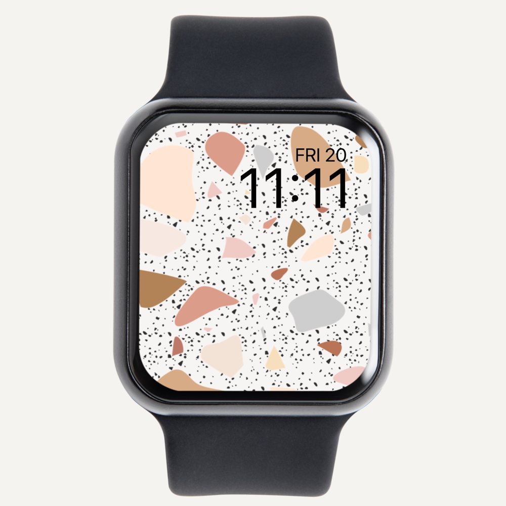 Apple Hintergrundbild 1000x1000. Minimal Terrazzo Apple Watch Wallpaper by The Urban Flair