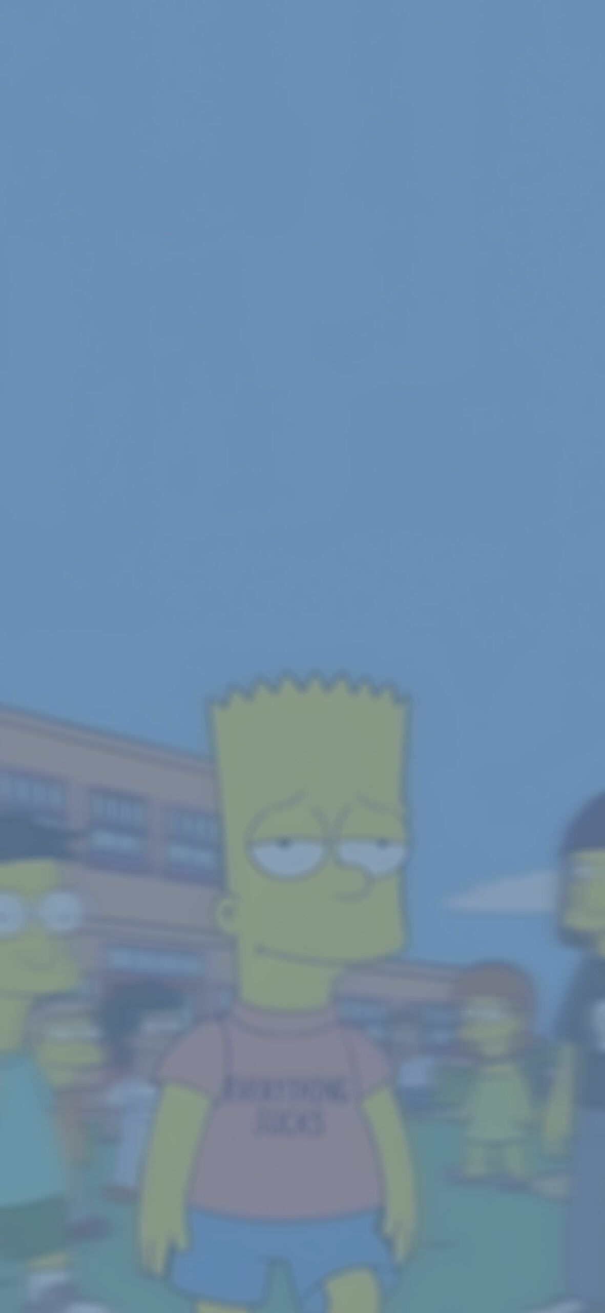  Simpsons Hintergrundbild 1181x2560. The Simpsons Bart Everything Sucks Wallpaper