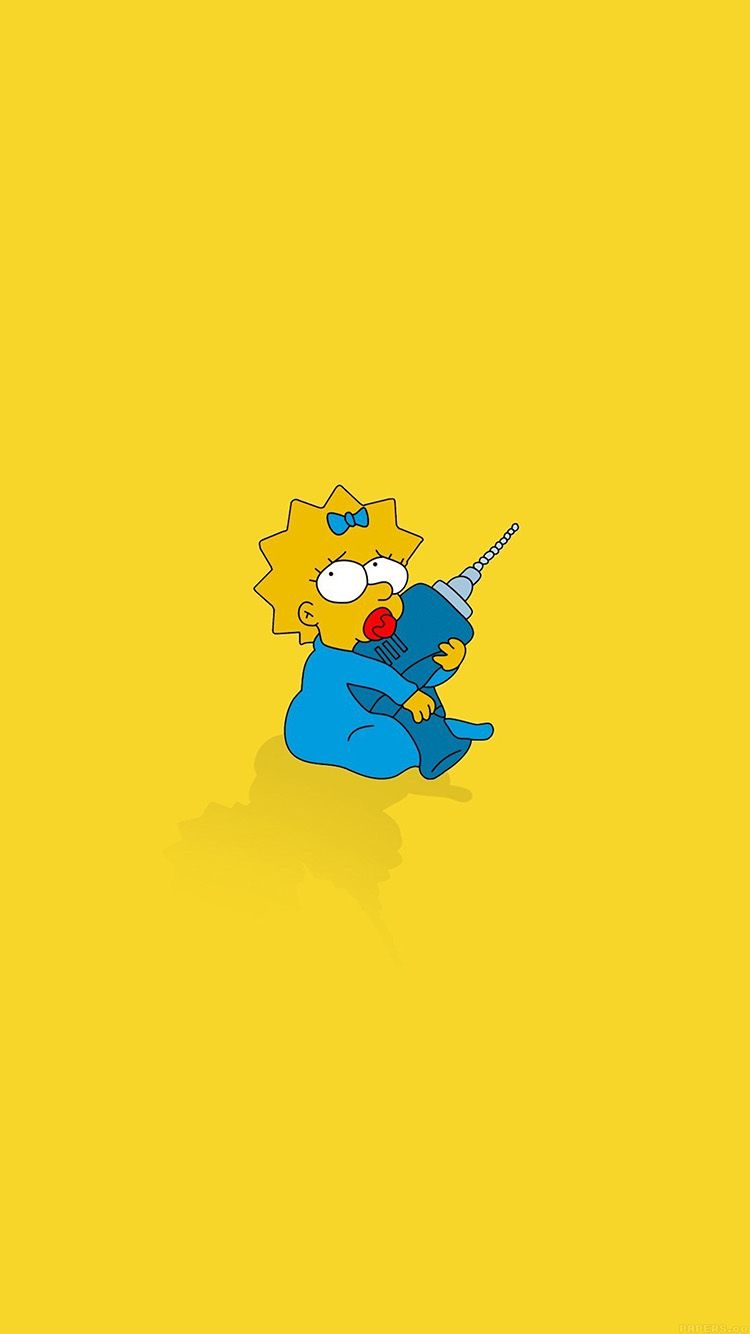  Simpsons Hintergrundbild 750x1334. iPhone 6 Wallpaper maggie cute illust cartoon art