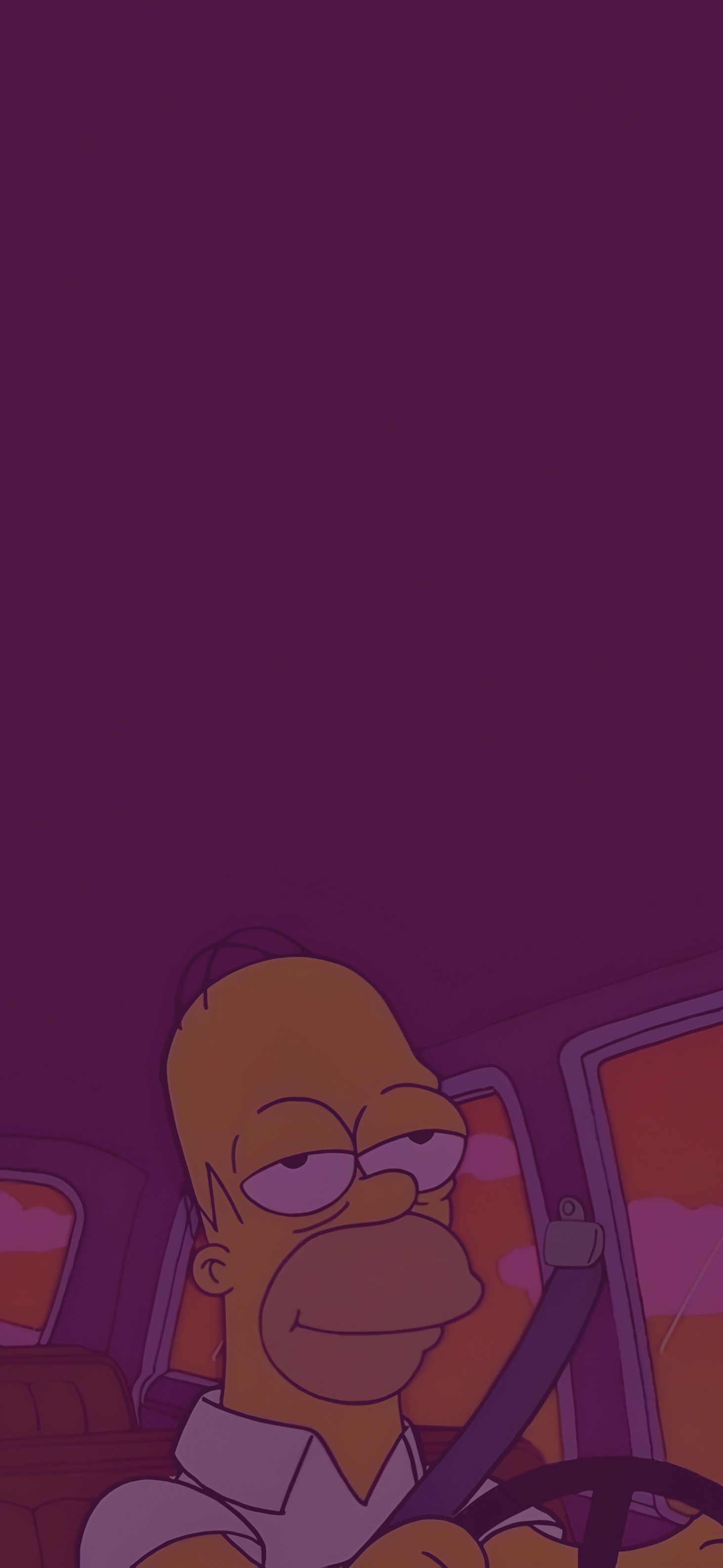  Simpsons Hintergrundbild 1463x3171. The Simpsons Homer Simpson Driving Car Wallpaper