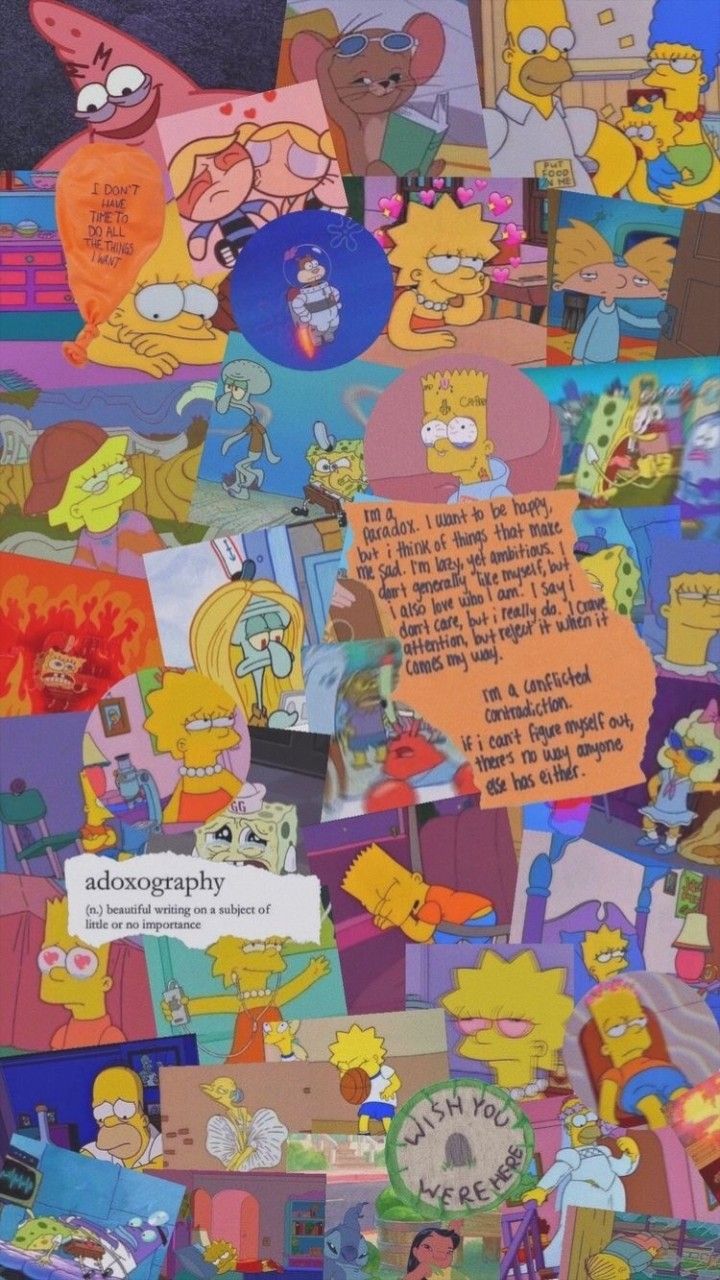  Simpsons Hintergrundbild 720x1280. the simpsons, wallpaper and blue