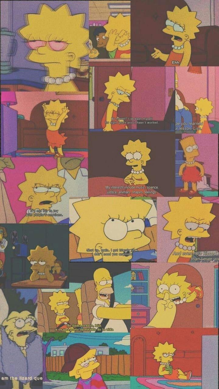  Simpsons Hintergrundbild 720x1280. Sad Aesthetic Wallpaper Simpsons