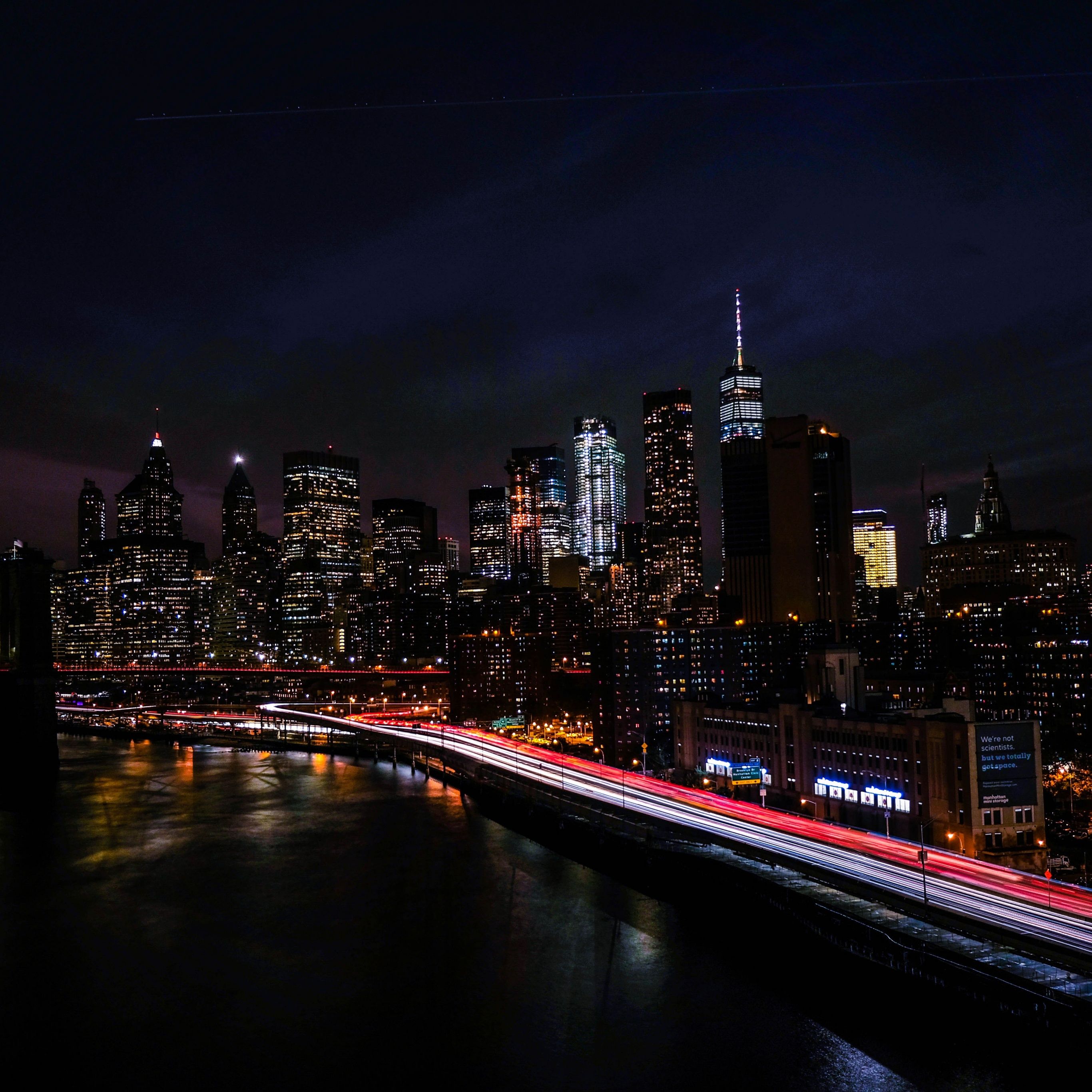  New York Skyline Hintergrundbild 2732x2732. New York City Wallpaper 4K, Night view, Cityscape