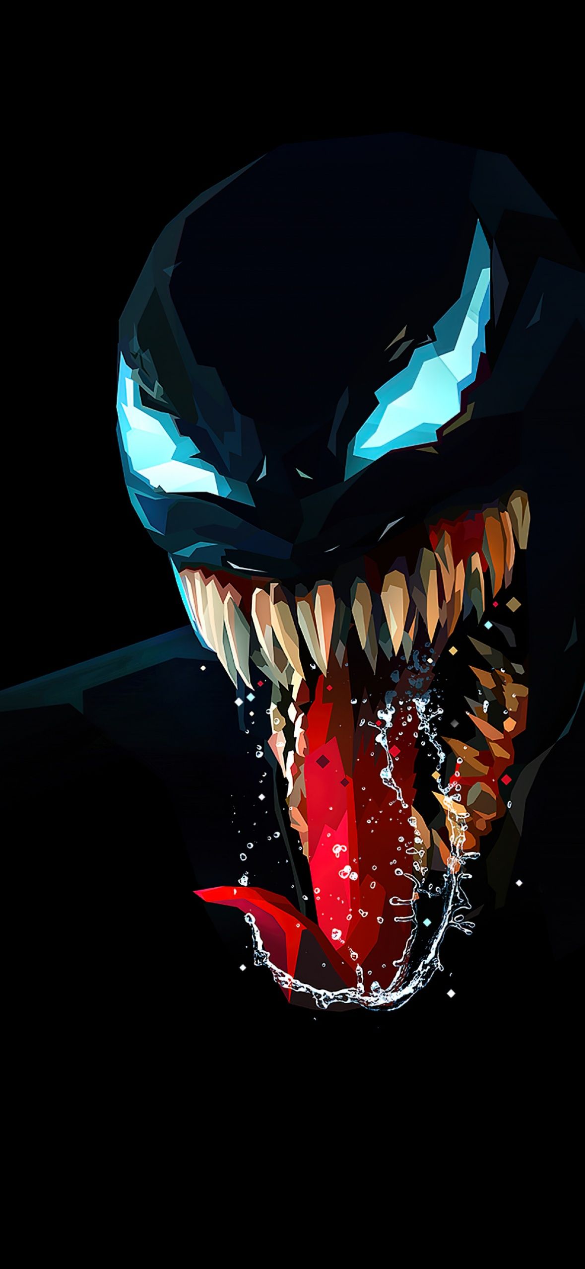  Venom Hintergrundbild 1179x2556. Venom Wallpaper 4K, Low poly, AMOLED