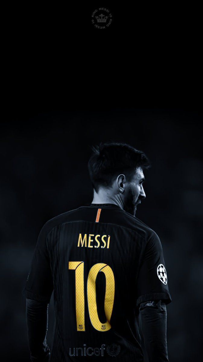  Leo Messi Hintergrundbild 673x1200. Aesthetic Messi Dark Wallpaper Download
