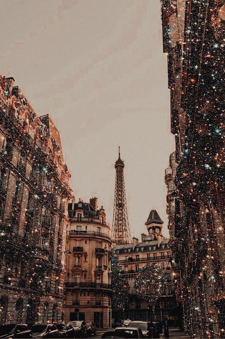 Glitzer Hintergrundbild 735x1104. Beige Wallpaper Photo : Paris Glitter Photo Aesthetic Wallpaper