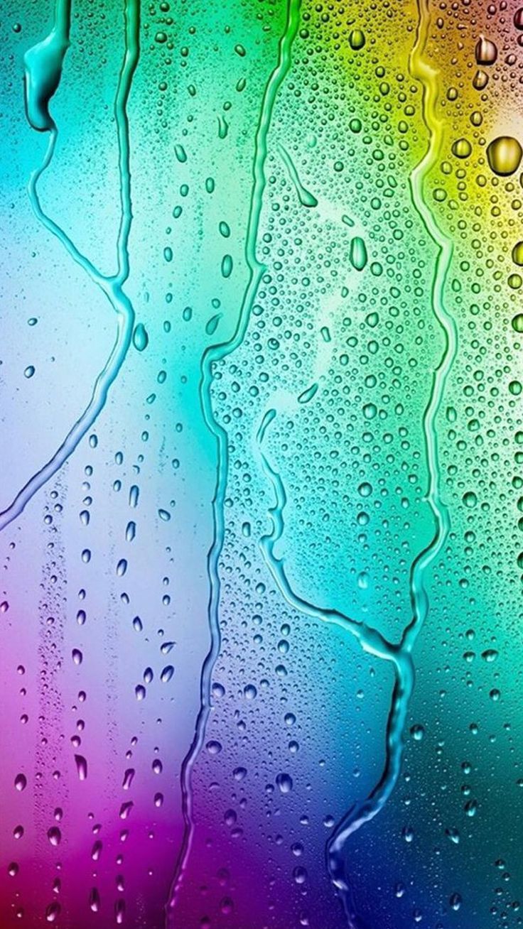 Wassertropfen Hintergrundbild 736x1308. Rainy Wet Glass Dew Abstract iPhone 8 Wallpaper. Hintergrundbilder, Bunte hintergründe, Hintergrund iphone
