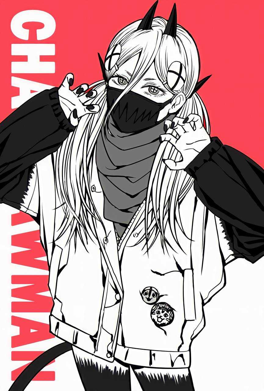  Chainsaw Man Hintergrundbild 865x1280. Chainsaw Man Manga Wallpaper