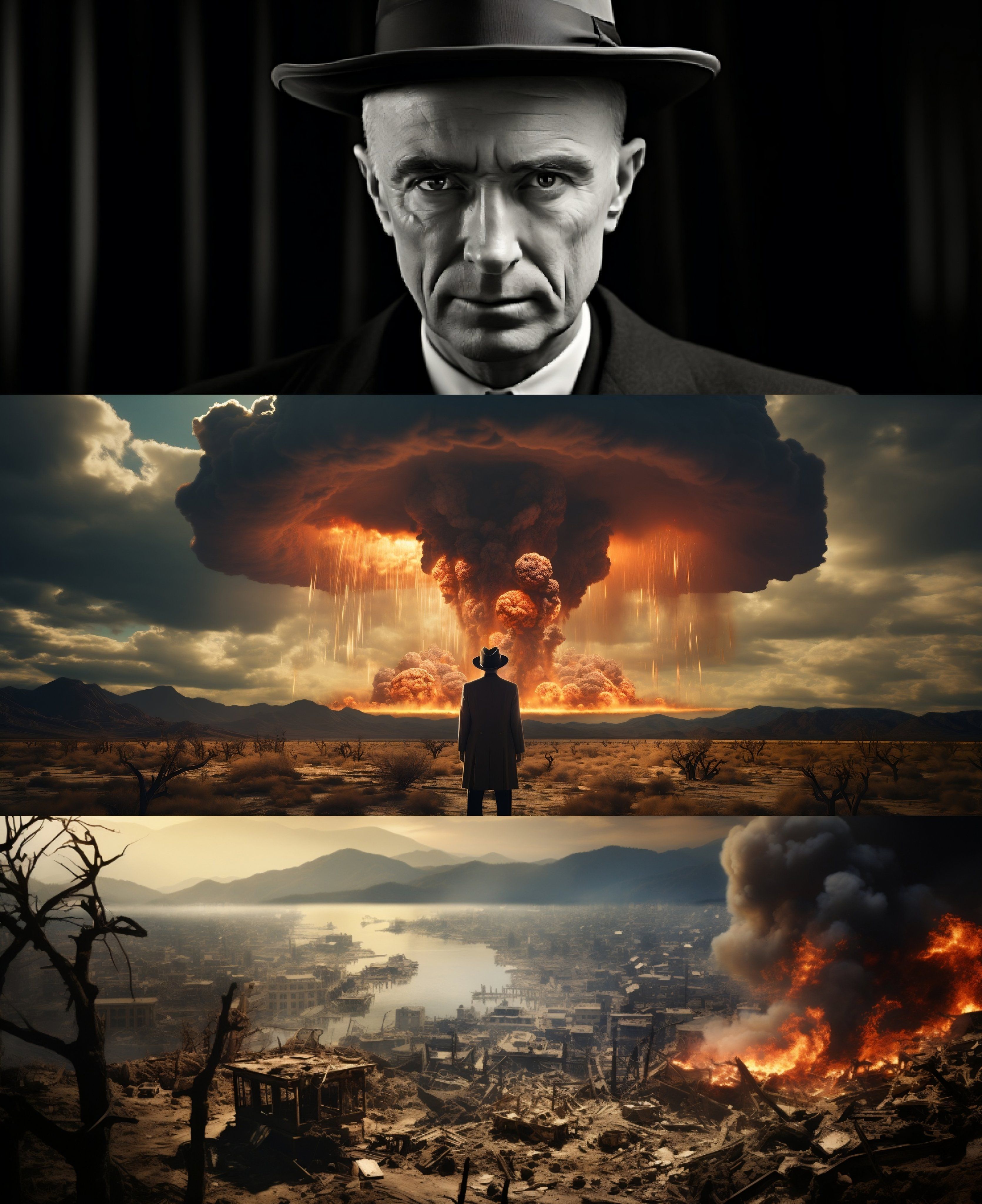  Oppenheimer Hintergrundbild 3342x4096. MayorkingAI on X: Oppenheimer, based on the true story and on the film by Christopher Nolan He was recruited for the Manhattan Project in later being called the father of