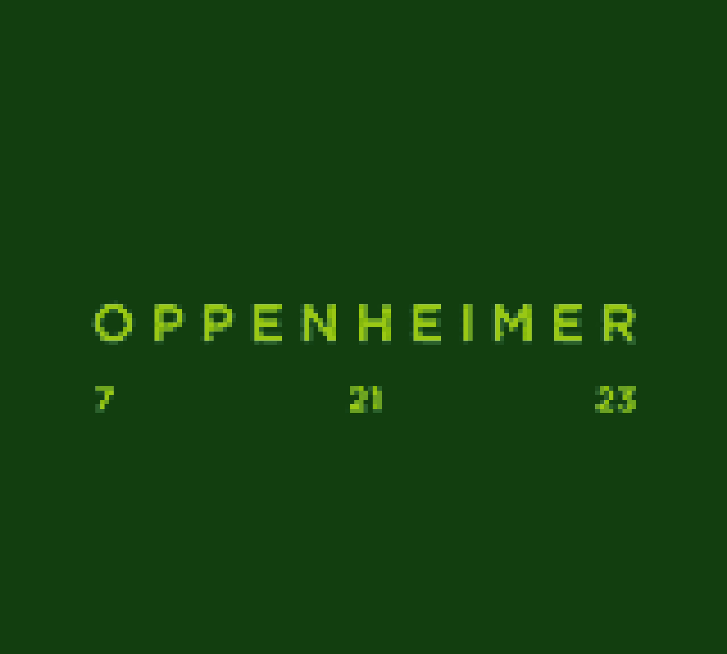  Oppenheimer Hintergrundbild 2400x2160. Oppenheimer on the original Game Boy, in its glorious IMAX ready 160x144 pixels and four shades of green. (Video in the comments)