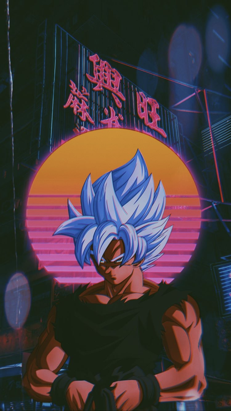  Goku Hintergrundbild 750x1334. Aesthetic Goku Wallpaper