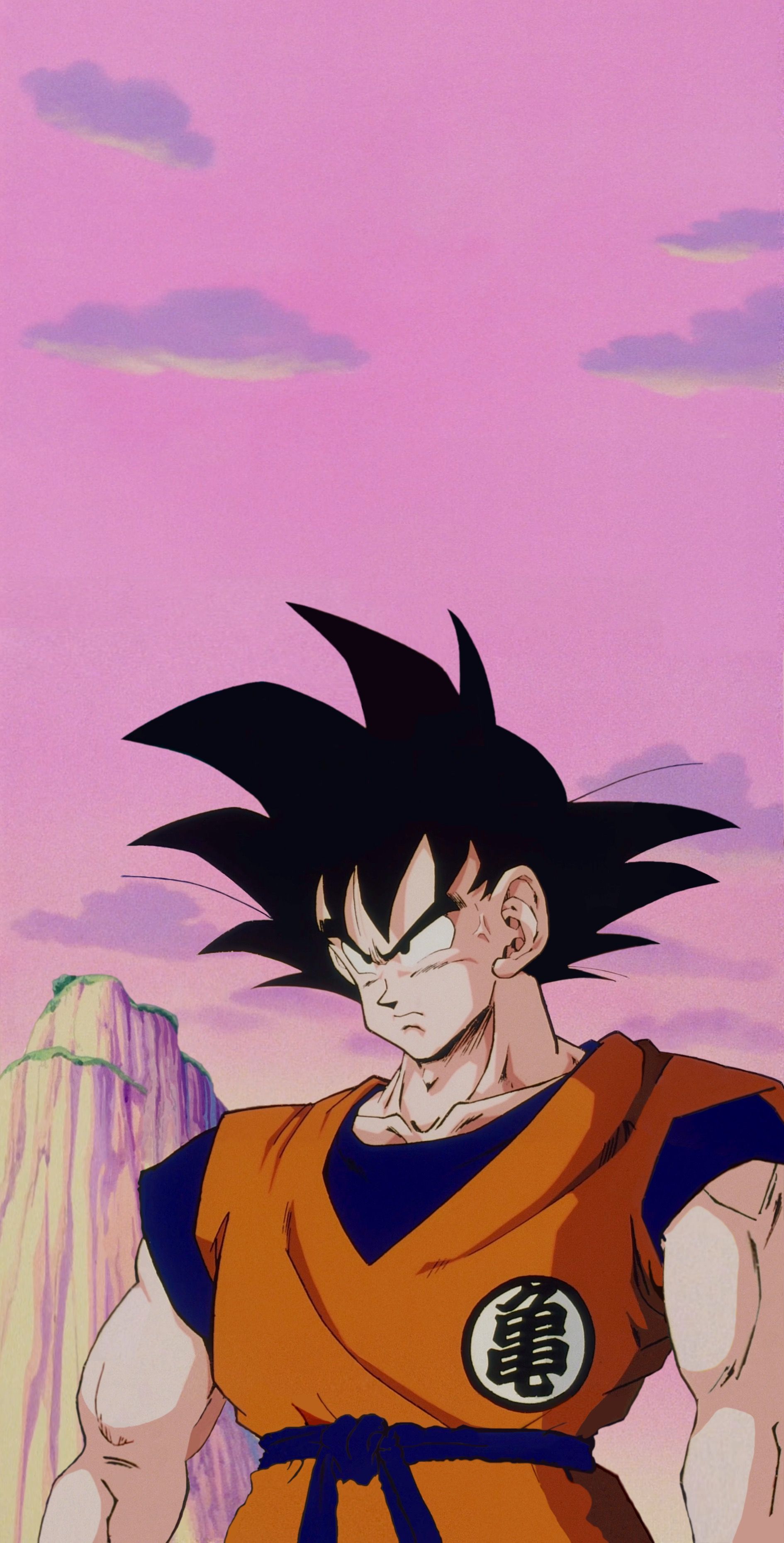  Goku Hintergrundbild 1890x3718. Pink Aesthetic Goku Wallpaper