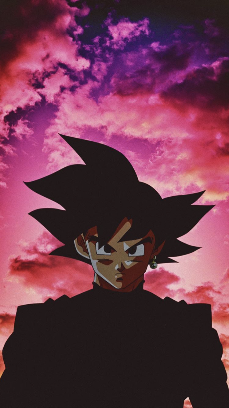  Goku Hintergrundbild 750x1334. Aesthetic black goku Wallpaper Download