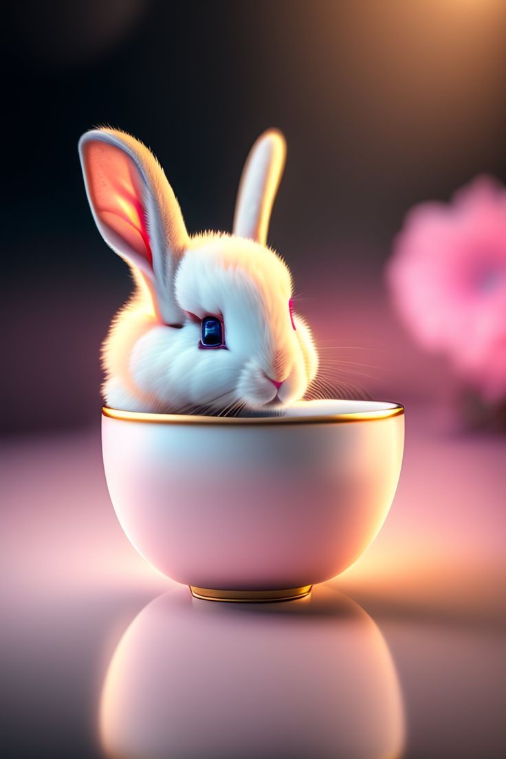  Kaninchen Hintergrundbild 736x1104. Cute Rabbits Cartoon Wallpaper