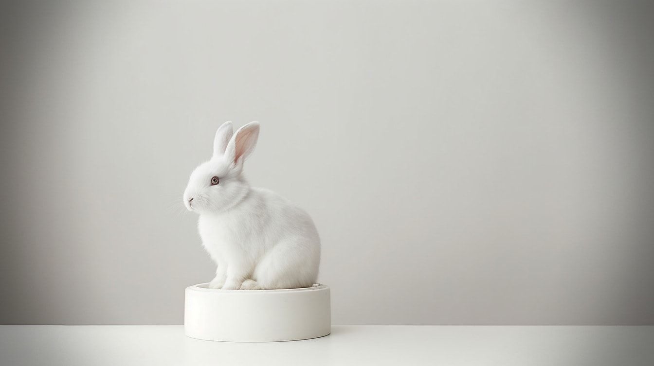  Kaninchen Hintergrundbild 1344x753. Kostenlose Bild: Ein Albino Kaninchen Mit Weißem Hintergrund