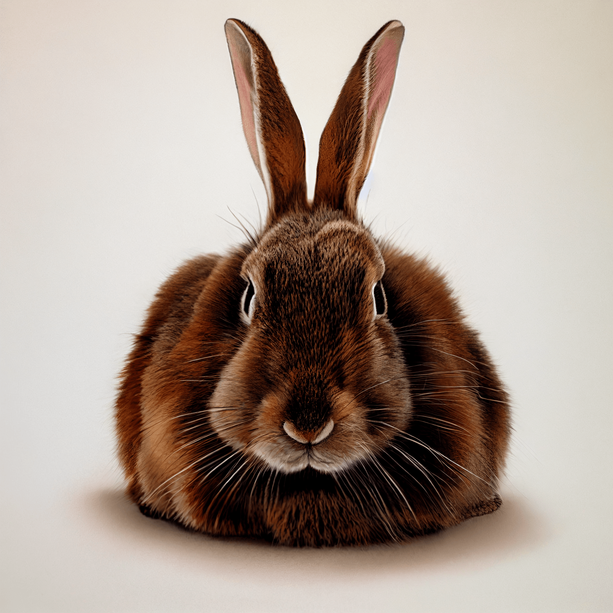 Kaninchen Hintergrundbild 2048x2048. Niedliches braunes Kaninchen auf weißem Hintergrund · Creative Fabrica