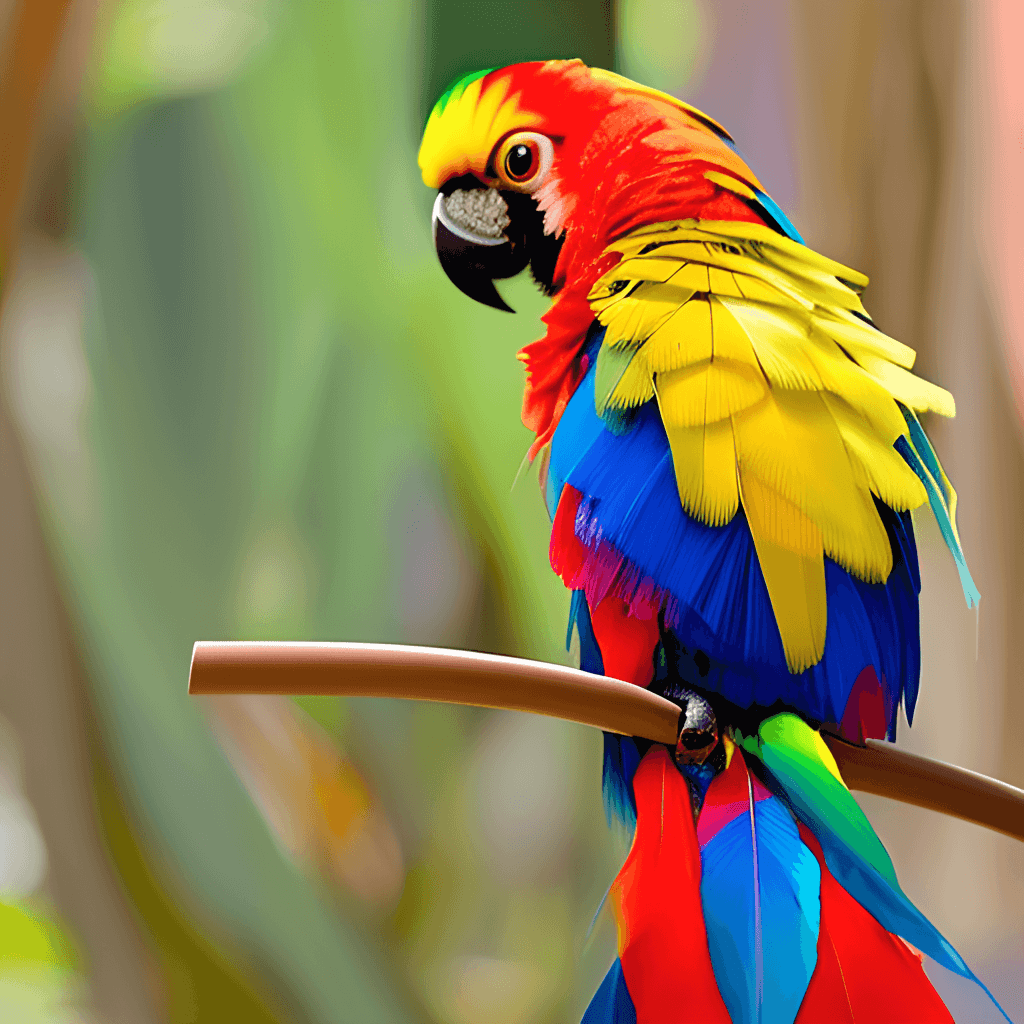  Papagei Hintergrundbild 1024x1024. Bunte Papageien Grafik Mit Großen Augen · Creative Fabrica