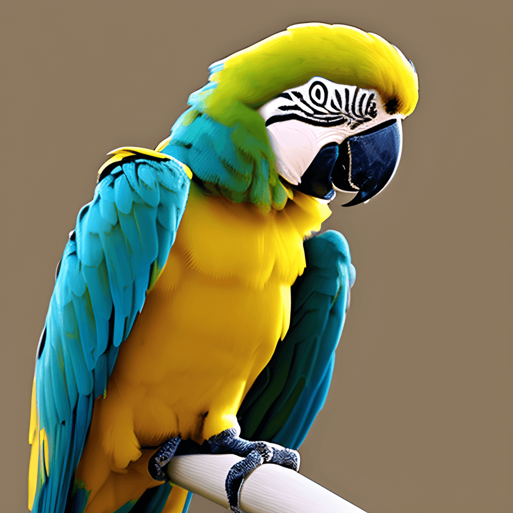  Papagei Hintergrundbild 1024x1024. Blauer Und Gelber Ara Papagei · Creative Fabrica
