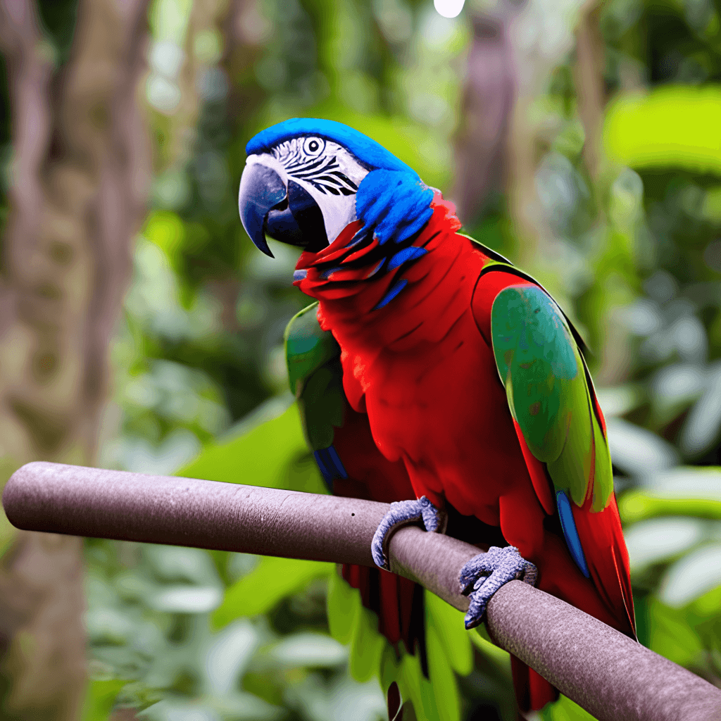  Papagei Hintergrundbild 1024x1024. Wunderschöner Papagei Im Amazonas Regenwald · Creative Fabrica