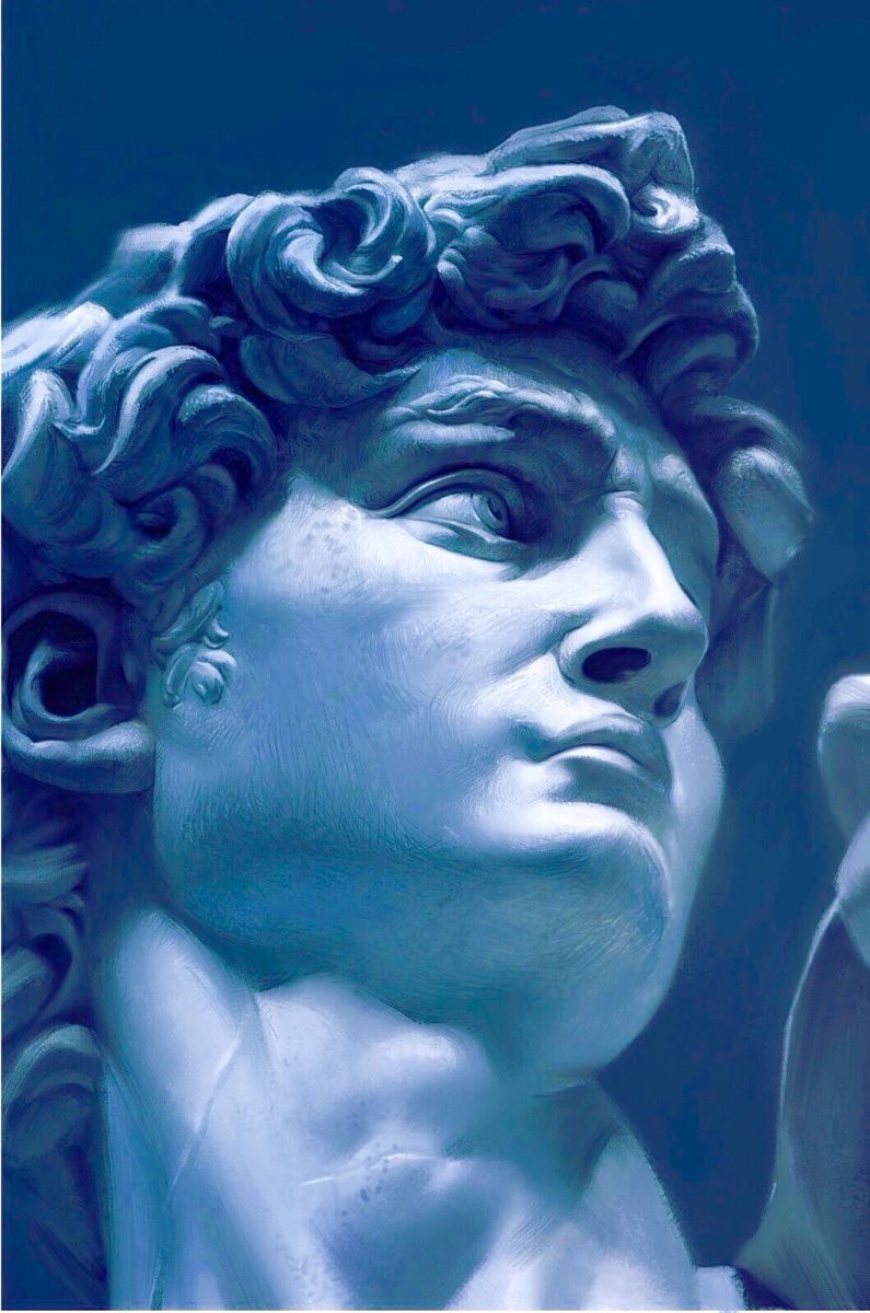  Skulptur Hintergrundbild 795x1200. Statue of David Blue Aesthetic. Blue aesthetic dark, Light blue aesthetic, Blue aesthetic