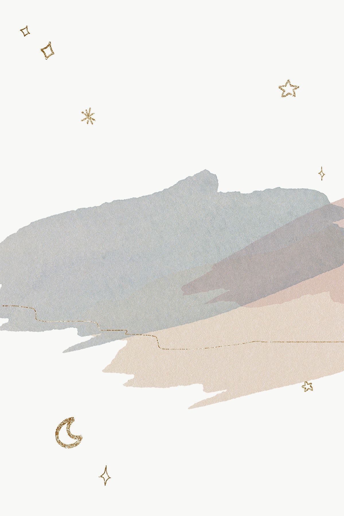  Bürste Hintergrundbild 1200x1800. Download premium png of Watercolor brush strokes with moon gold elements by Adjim in 2023. Abstract wallpaper design, Cute patterns wallpaper, Minimalist wallpaper phone