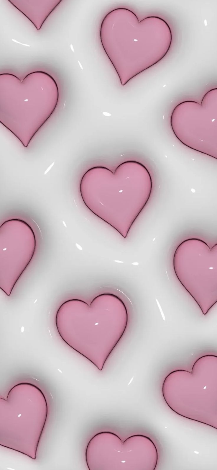  Illustration Hintergrundbild 736x1592. Freebies: 80 Really Cute 3D Aesthetic Wallpaper For Your Phone!. Heart iphone wallpaper, Pink wallpaper iphone, Jelly wallpaper