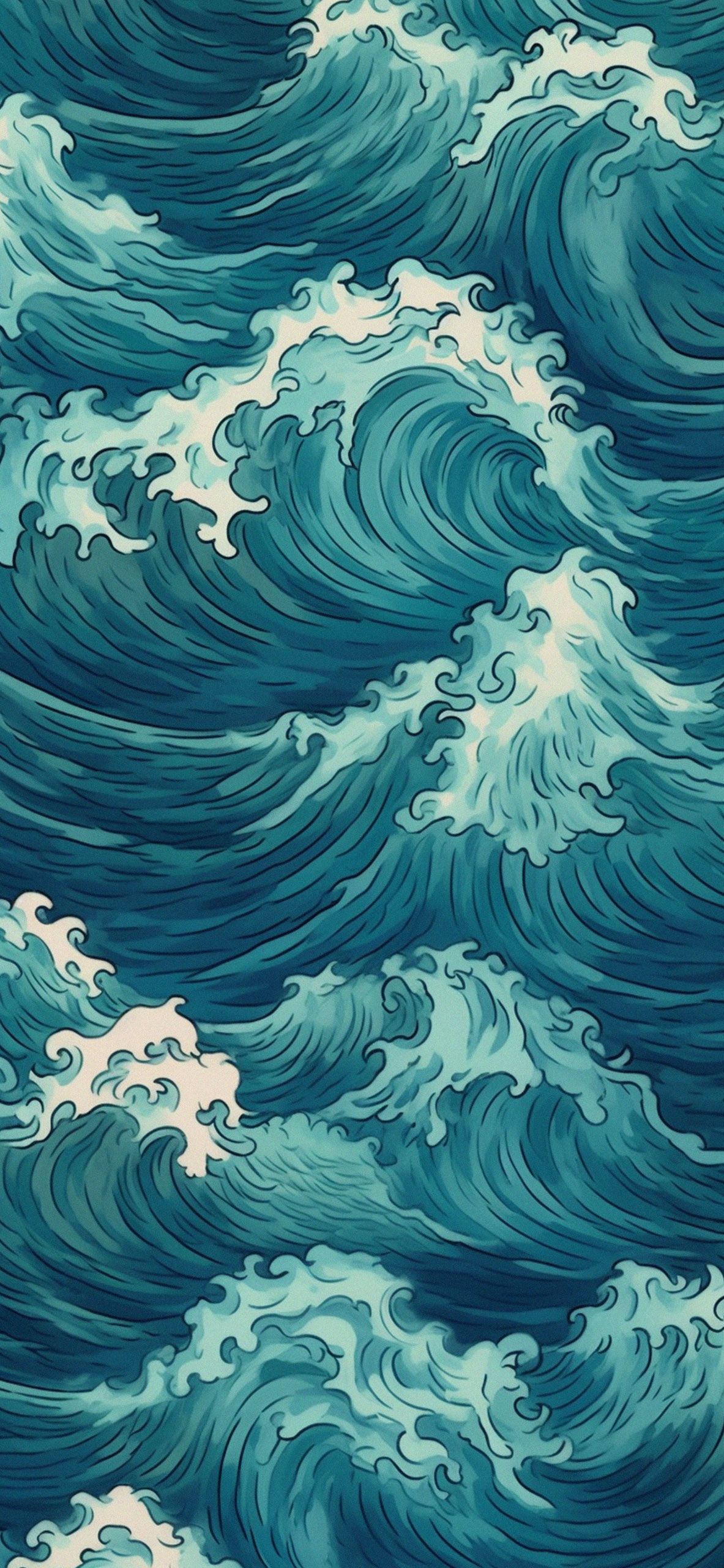  Illustration Hintergrundbild 1183x2560. Cool Water Aesthetic Wallpaper Navy Blue Wallpaper