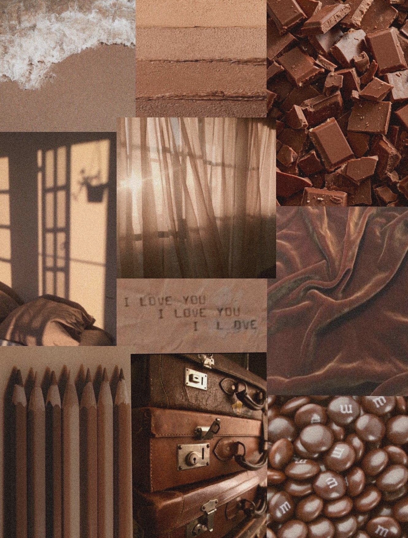  Braun Hintergrundbild 1330x1754. Brown Aesthetic Collage with Filters