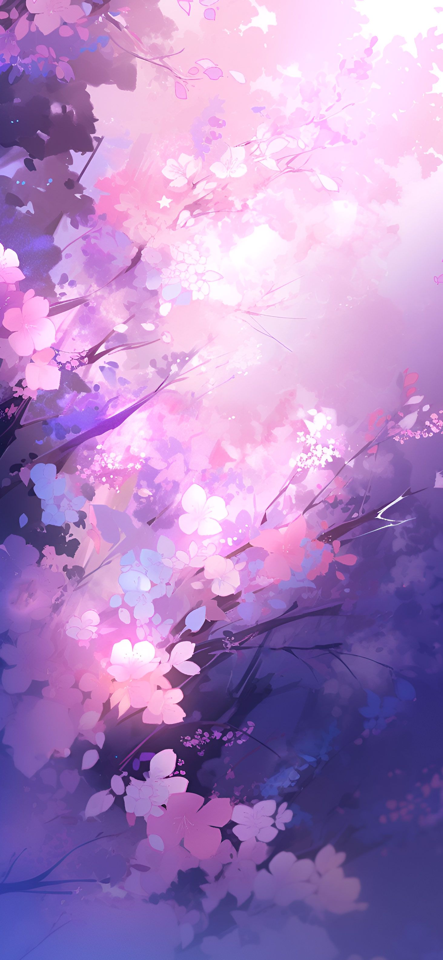 Violett Hintergrundbild 1463x3171. Soft Violet Delicate Nature Wallpaper Aesthetic Wallpaper