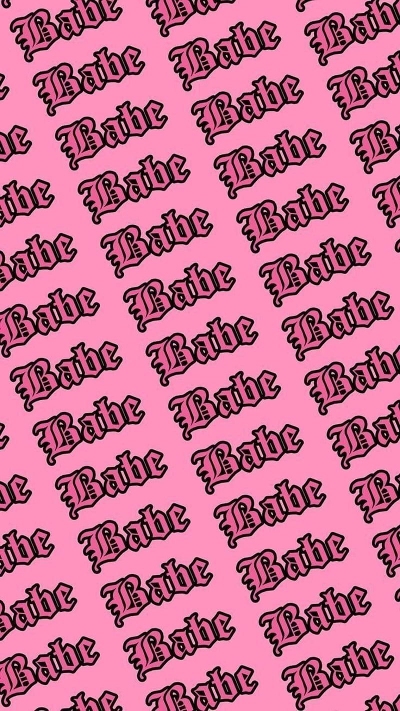  Magenta Hintergrundbild 800x1422. Babe, aesthetic, magenta, pink, Tumblr, pattern, words, baddie, girl, edgy, hot pink, HD phone wallpaper