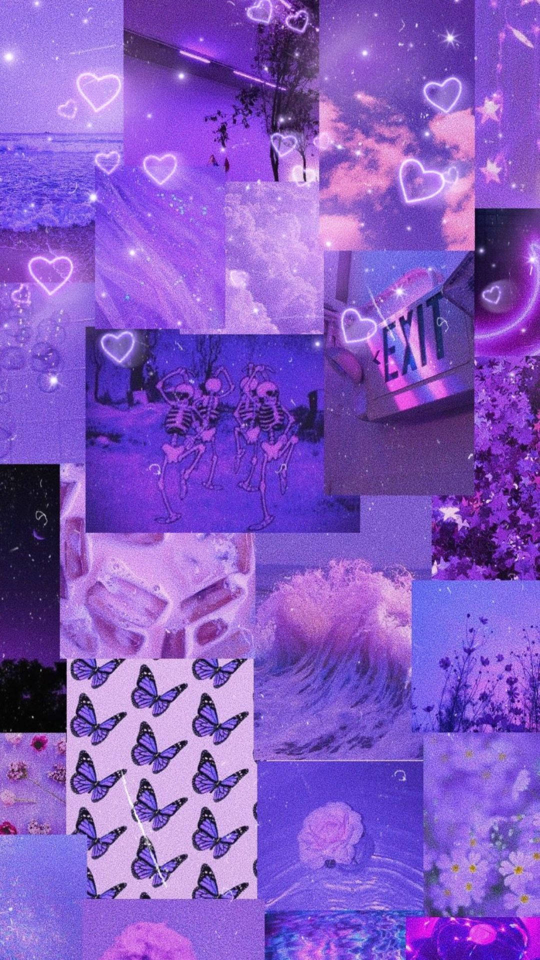 Glitzer Hintergrundbild 1080x1920. Download Dark Purple Aesthetic Glitter Wallpaper